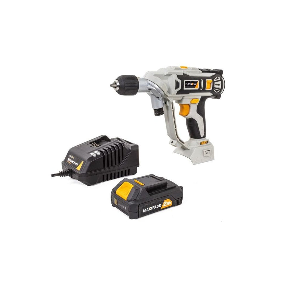 Batavia MAXXPACK Twin Drill & Screwdriver 18V 1 x 2.0Ah Li-ion-BAT7064360