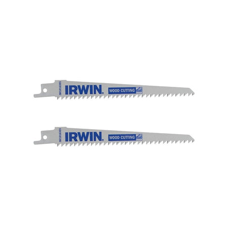 IRWIN® Sabre Saw Blade Wood/PVC Cutting 152mm Pack of 2-IRWIW1016301