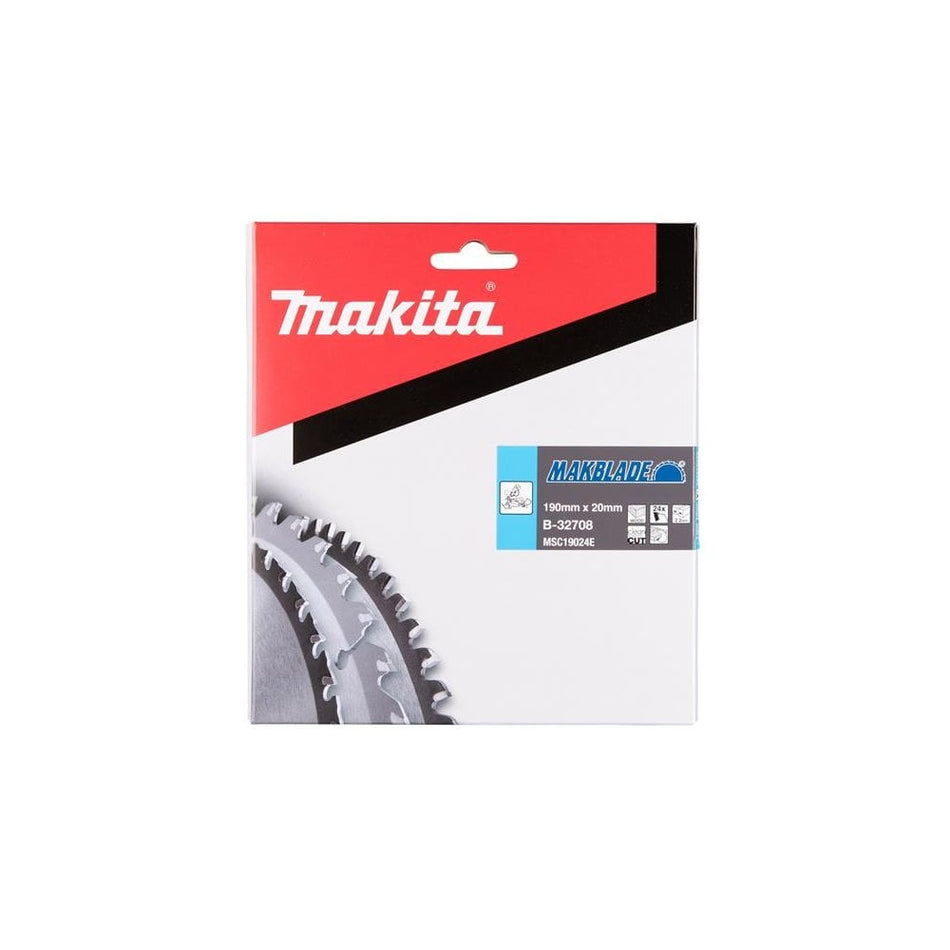 Makita B-32708 MAKBLADE Mitre Saw Blade 190 x 20mm x 24T-MAKB32708