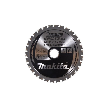 Makita B-33526 Specialized for Metal Cutting Saw Blade 136 x 20mm x 30T-MAKB33526