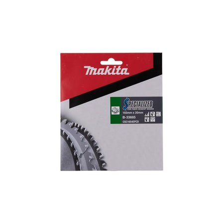 Makita B-33685 Specialized Blade for Fibre Cement Board 165 x 20mm x 4T-MAKB33685