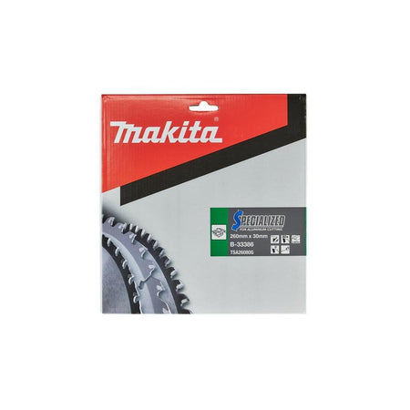 Makita B-33386 Specialized Aluminium Saw Blade 260 x 30mm x 80T-MAKB33386