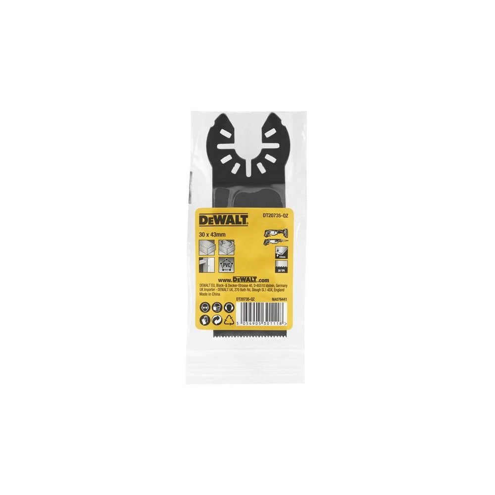 DEWALT DT20735 Wood & Nails Multi-tool Blade 30 x 43mm-DEWDT20735QZ