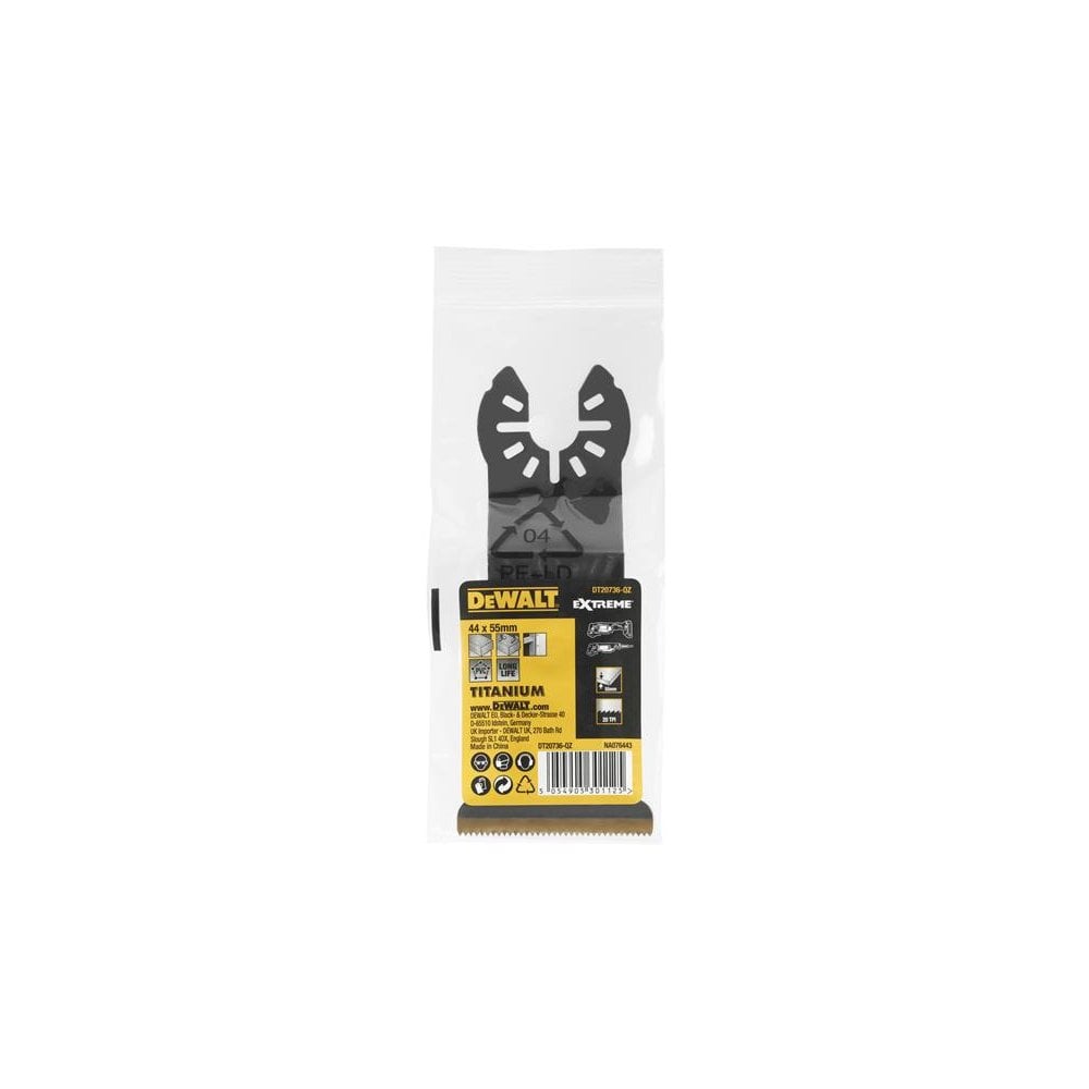 DEWALT DT20736 Titanium Wood/Metal Multi-tool Blade 55 x 44mm-DEWDT20736QZ