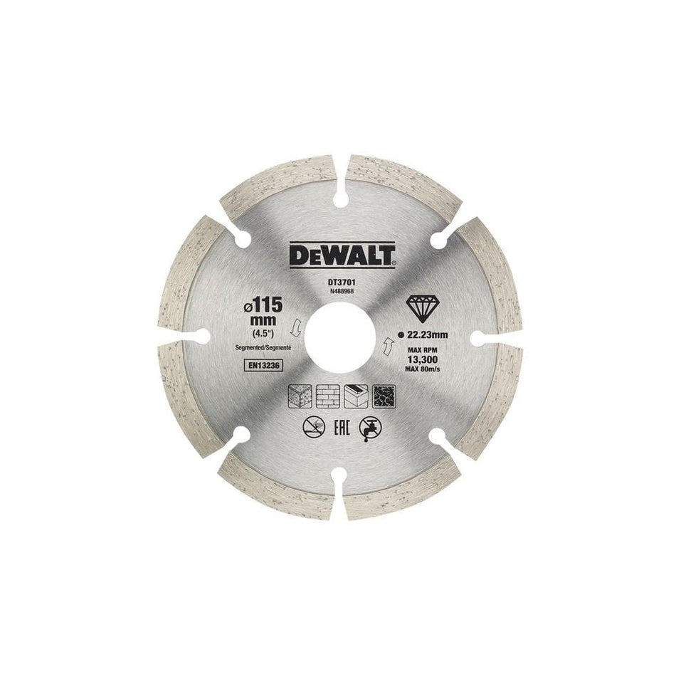 DEWALT Dry Diamond Blade 115mm (2 Pack)-DEWDT20455QZ