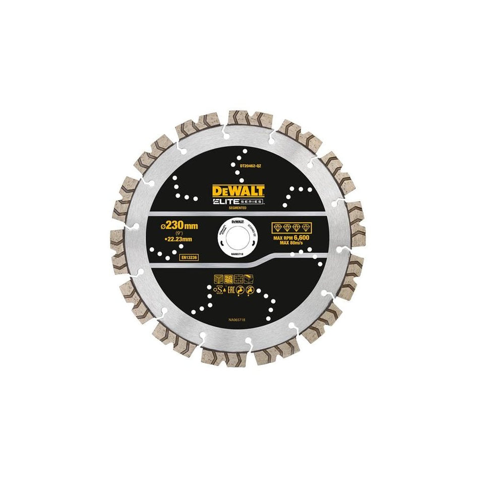 DEWALT ELITE SERIES™ All Purpose Diamond Segmented Wheel 230 x 22.2mm-DEWDT20462QZ