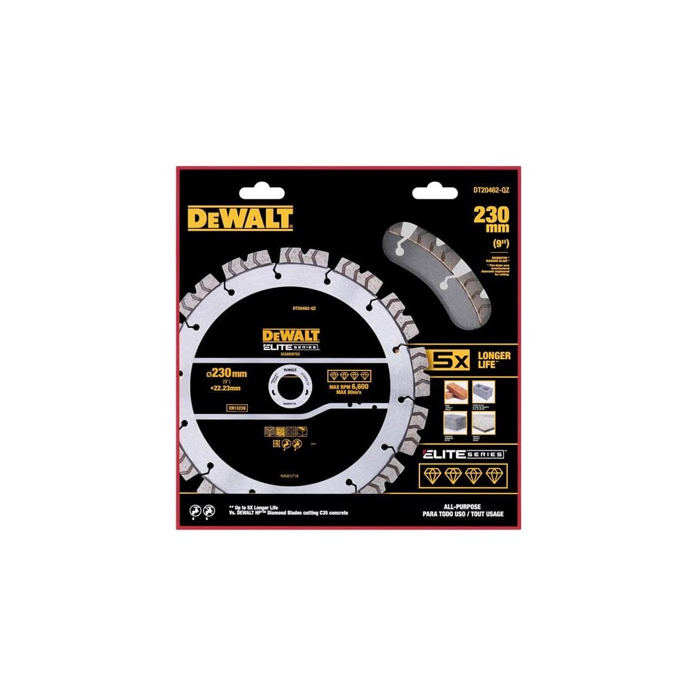 DEWALT ELITE SERIES™ All Purpose Diamond Segmented Wheel 230 x 22.2mm-DEWDT20462QZ