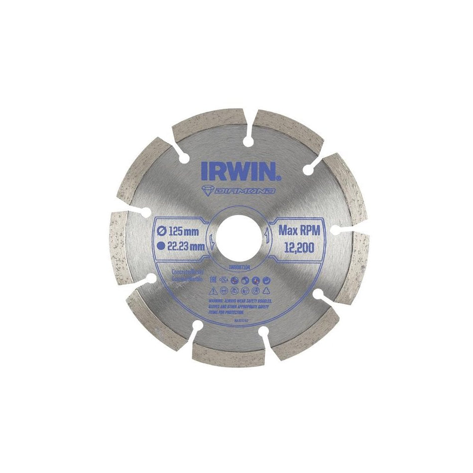 IRWIN® Segmented Diamond Blade 125 x 22.23mm-IRWIW8087104