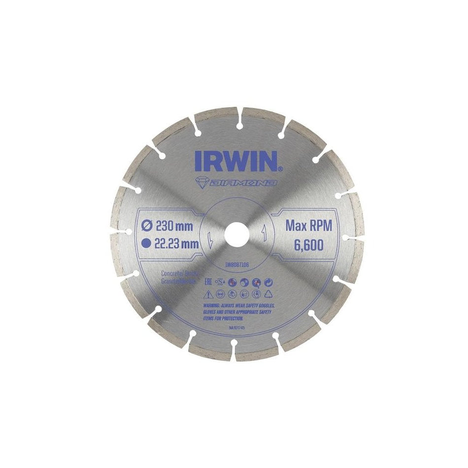 IRWIN® Segmented Diamond Blade 230 x 22.23mm-IRWIW8087106