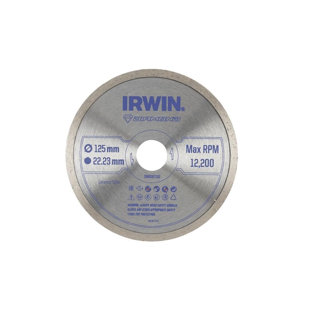 IRWIN® Continuous Rim Diamond Blade 125 x 22.23mm-IRWIW8087102