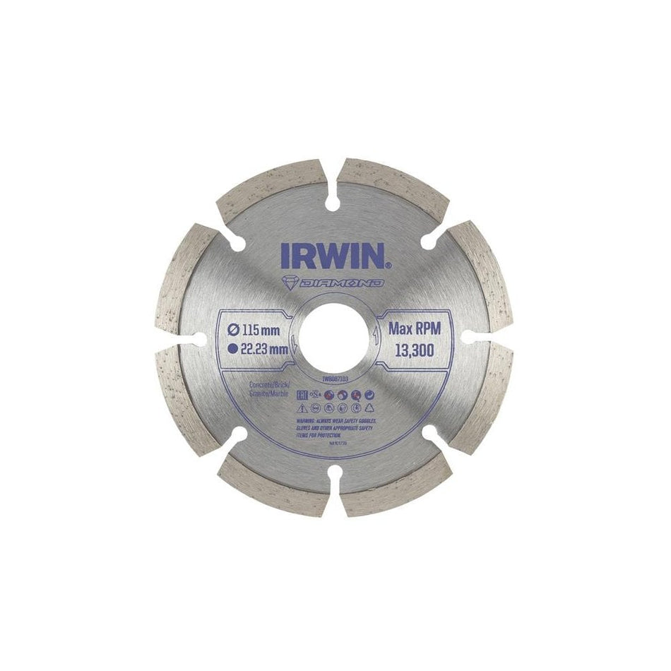 IRWIN® Segmented Diamond Blade 115 x 22.23mm-IRWIW8087103