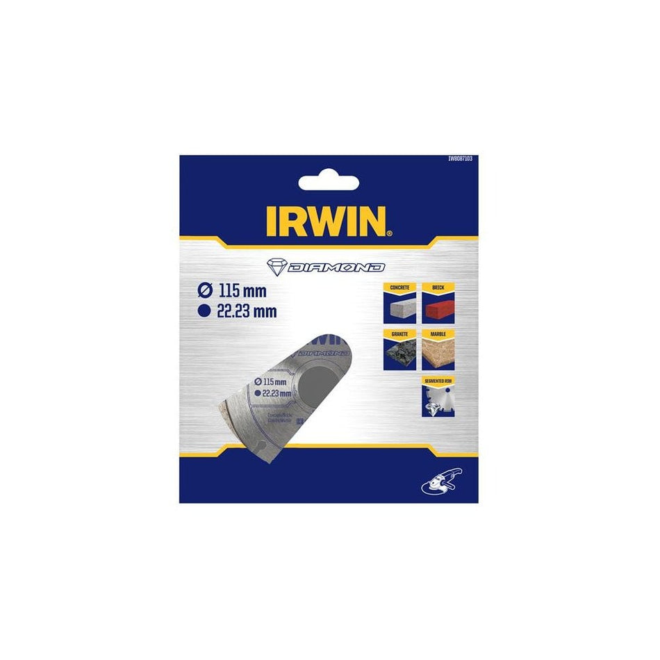 IRWIN® Segmented Diamond Blade 115 x 22.23mm-IRWIW8087103