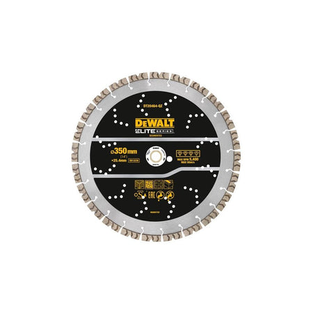 DEWALT ELITE SERIES™ All Purpose Diamond Segmented Wheel 350 x 25.4mm-DEWDT20464QZ