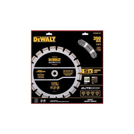 DEWALT ELITE SERIES™ Asphalt Diamond Segmented Wheel 350 x 25.4mm-DEWDT20467QZ