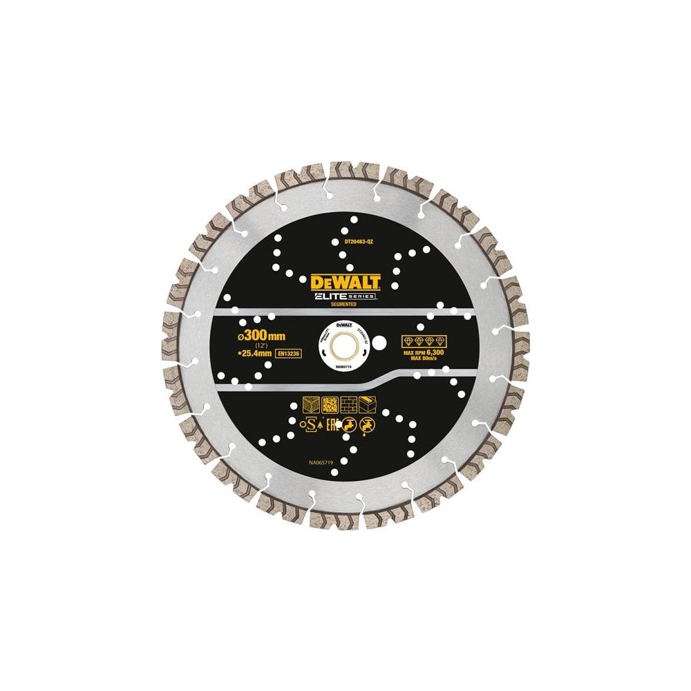 DEWALT ELITE SERIES™ All Purpose Diamond Segmented Wheel 300 x 25.4mm-DEWDT20463QZ