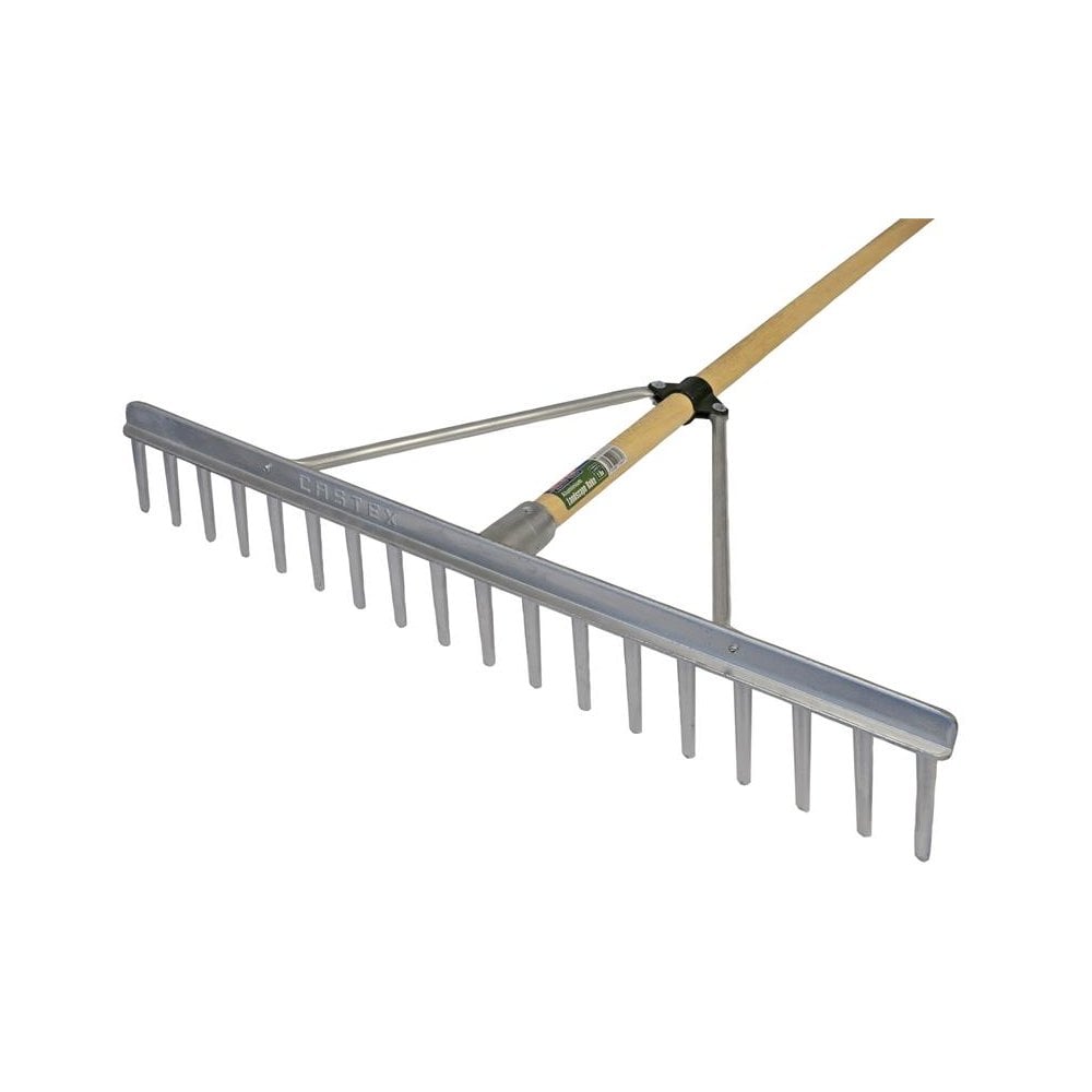Faithfull Aluminium Landscape Rake Wooden Handle FSC 100%-FAIALRFSC