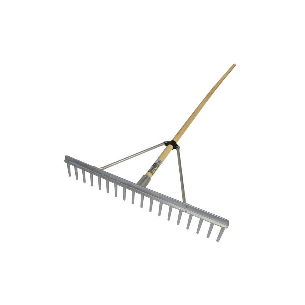 Faithfull Aluminium Landscape Rake Wooden Handle FSC 100%-FAIALRFSC