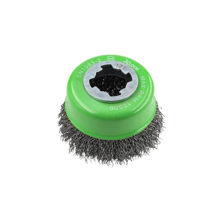 Faithfull X-LOCK Wire Cup Brush 75mm M14x2, 0.30mm Stainless Steel Wire-FAIWBC75SSXL