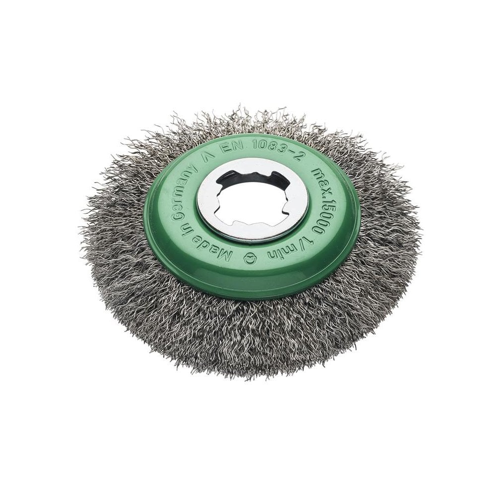 Lessmann X-Lock Crimp Stainless Steel Bevel Brush 115mm Non Spark-LES42337X