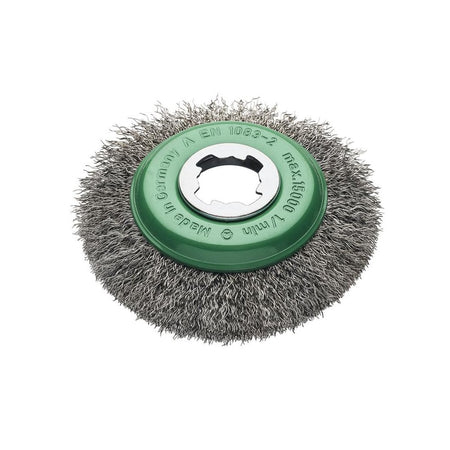 Lessmann X-Lock Crimp Stainless Steel Bevel Brush 115mm Non Spark-LES42337X
