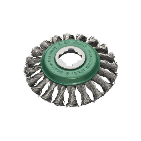 Lessmann X-Lock Stainless Steel Knot Bevel Brush 115mm Non Spark-LES47285X