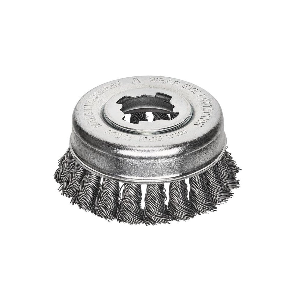 Lessmann X-Lock Steel Knot Cup Brush 85mm Non Spark-LES48321X