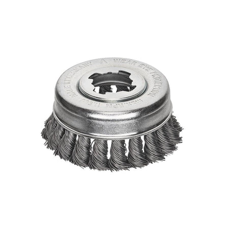 Lessmann X-Lock Steel Knot Cup Brush 85mm Non Spark-LES48321X