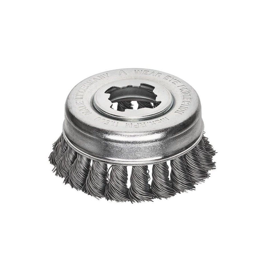 Lessmann X-Lock Steel Knot Cup Brush 85mm Non Spark-LES48321X