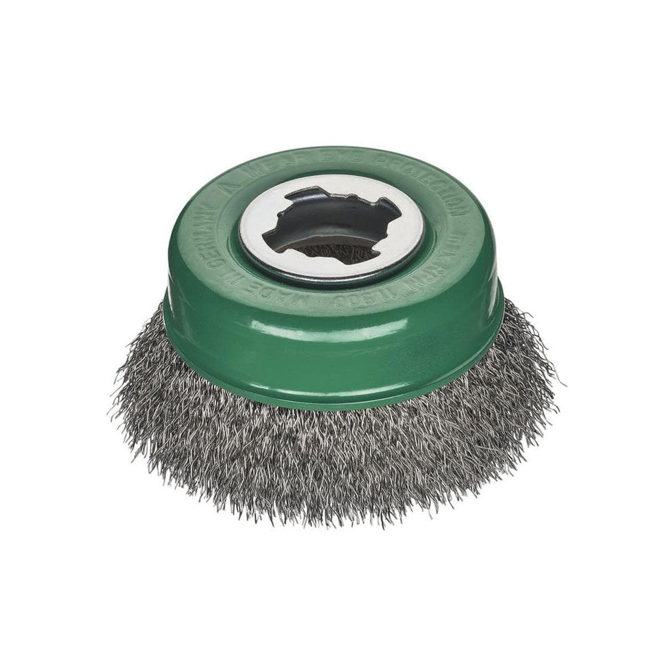 Lessmann X-Lock Crimped Stainless Steel Brush 85mm Non Spark-LES42336X