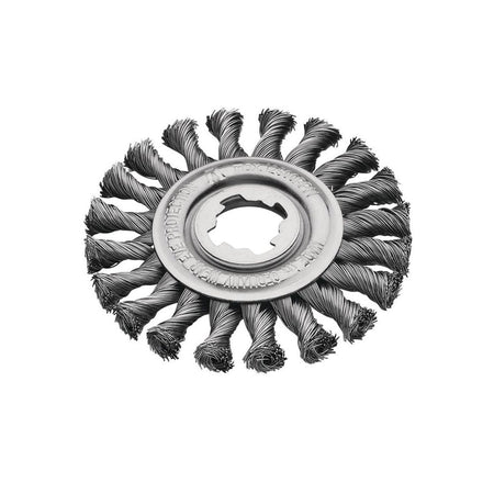 Lessmann X-Lock Steel Knot Wheel Brush 115mm Non Spark-LES47221X
