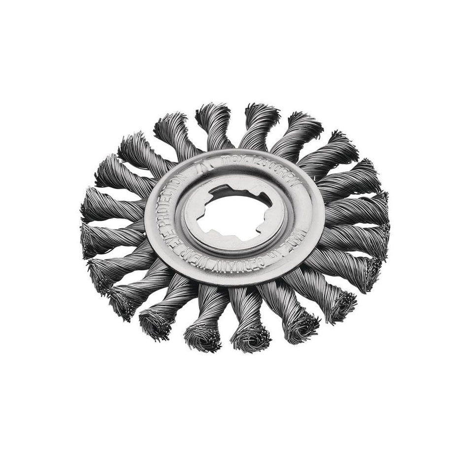 Lessmann X-Lock Steel Knot Wheel Brush 115mm Non Spark-LES47221X