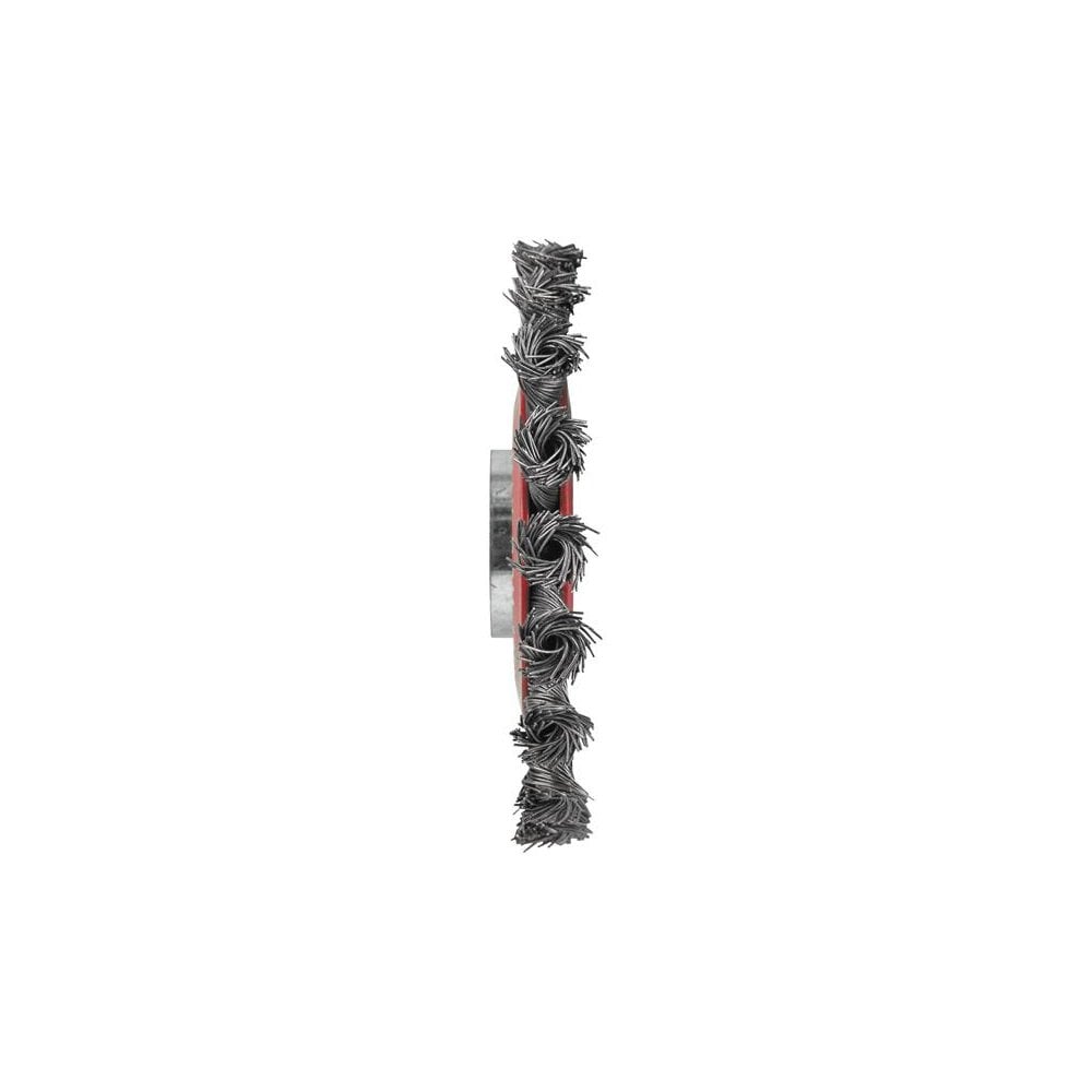 Faithfull X-LOCK Conical Wire Brush 115mm M14x2, 0.50mm Steel Wire-FAIWBCT115XL