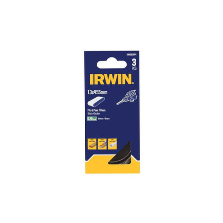 IRWIN® Powerfile Sanding Belt 13 x 455mm 120G (Pack 3)-IRWIW8083804
