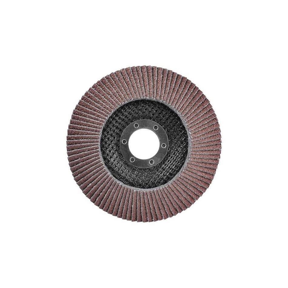 Faithfull Aluminium Oxide Flap Disc 115 x 22mm 120 Grit-FAIFD115A120