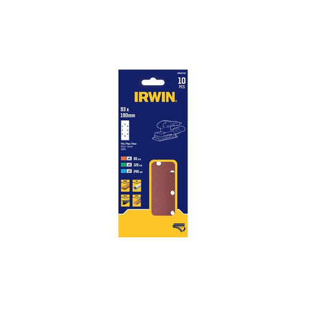IRWIN® 1/3 Punched Quick Fit Sanding Sheet Set, 10 Piece-IRWIW8083738