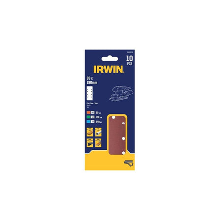 IRWIN® 1/3 Punched Quick Fit Sanding Sheet Set, 10 Piece-IRWIW8083739
