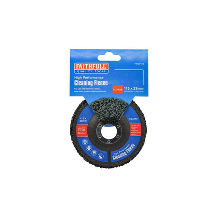 Faithfull Cleaning Fleece Disc Coarse 115 x 22mm-FAICF115
