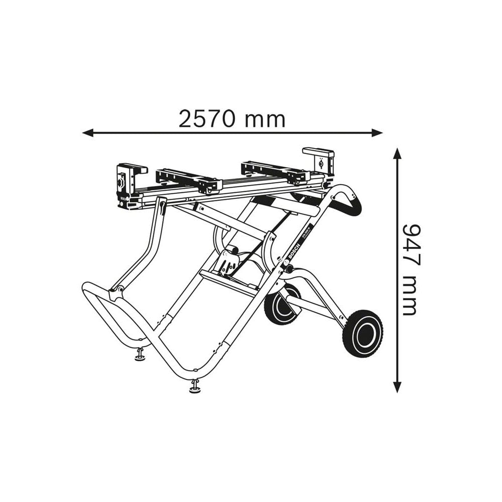Bosch GTA 2500 W Professional Mitre Saw Stand-BSH601B12100
