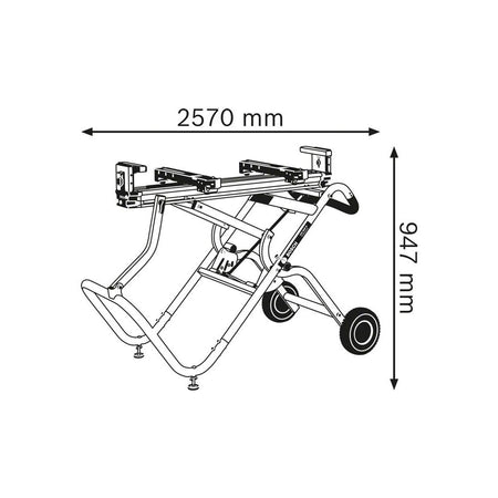 Bosch GTA 2500 W Professional Mitre Saw Stand-BSH601B12100