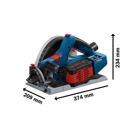 Bosch GKT 18V-52 GC Professional BITURBO Plunge Saw 18V Bare Unit-BSH6016B4000