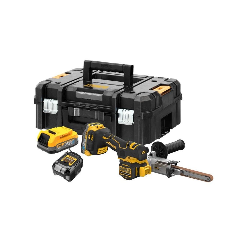 DEWALT DCM200E2T XR Brushless Band File 18V 2 x 1.7Ah POWERSTACK™ Li-ion-DEWDCM200E2T