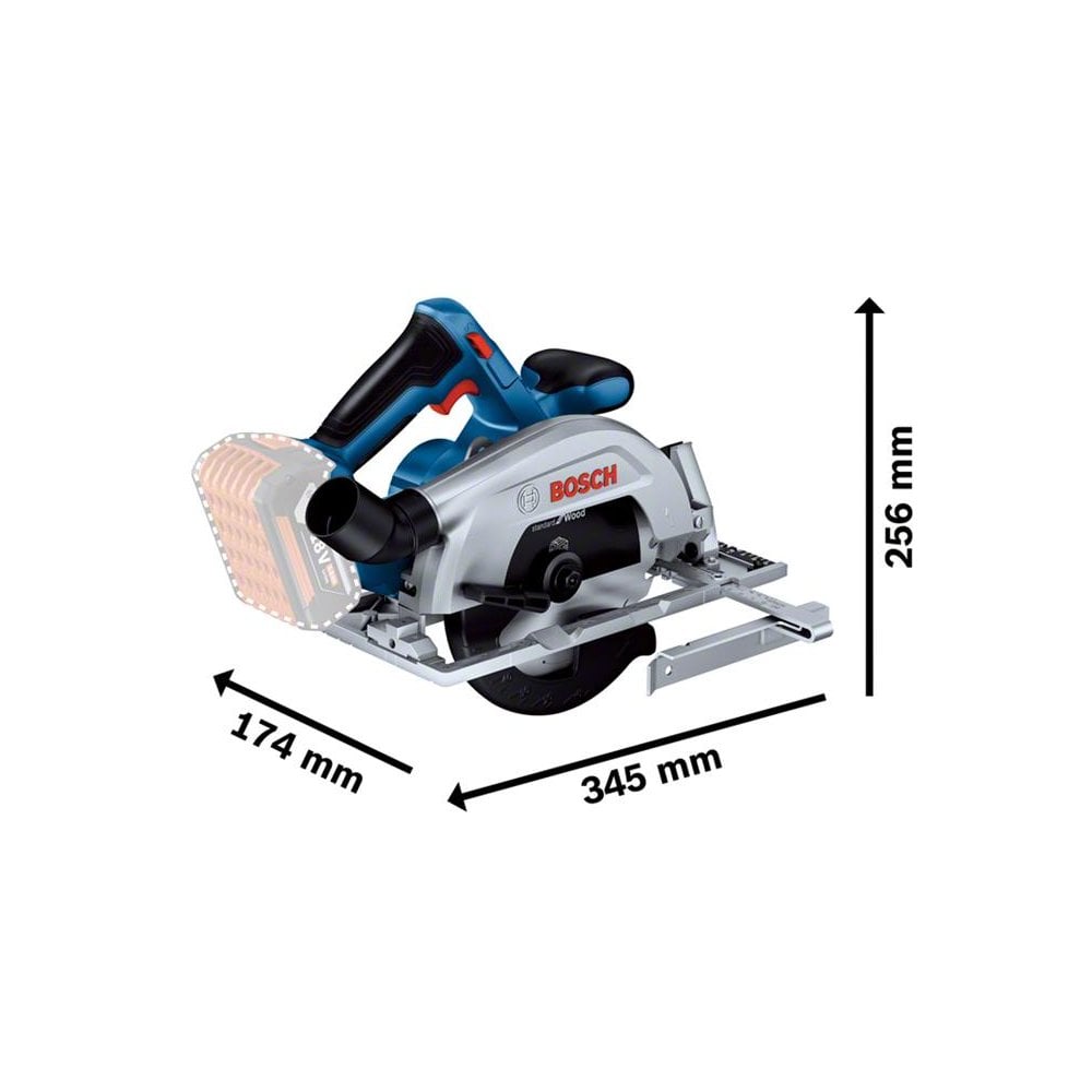 Bosch GKS 18V-57-2 Professional Circular Saw 18V Bare Unit-BSH6016C1200