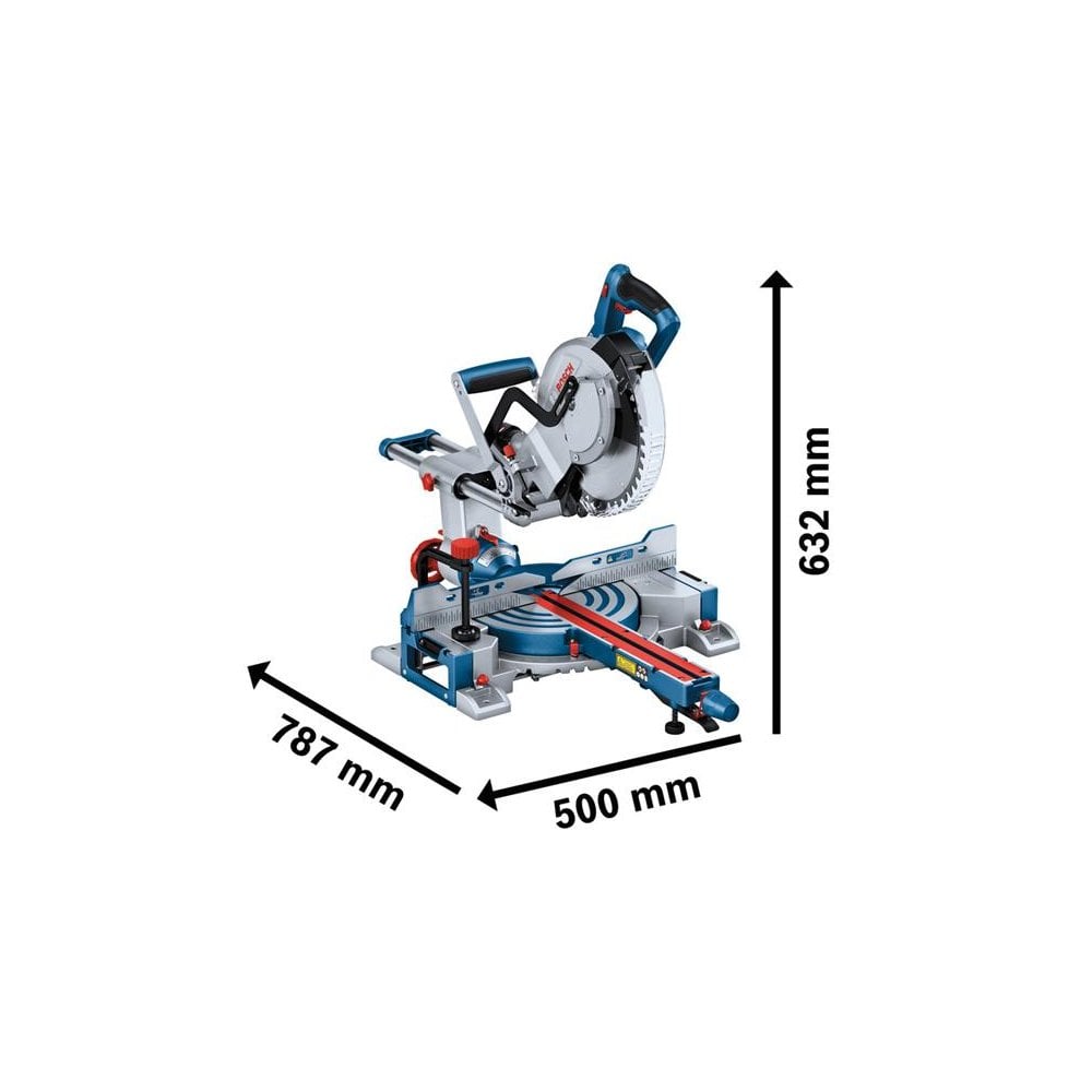 Bosch GCM 18V-254 D Professional BITURBO Mitre Saw 18V Bare Unit-BSH601B51100