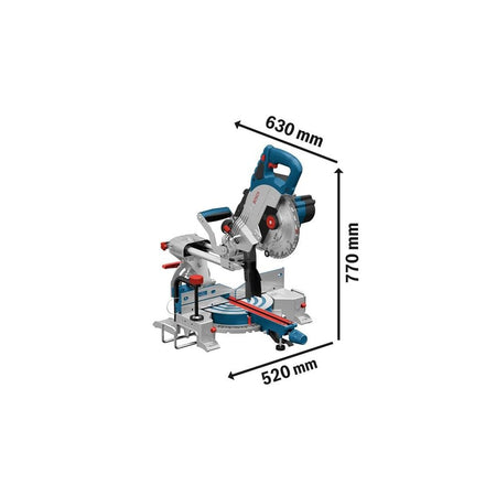 Bosch GCM 18V-216 Professional BITURBO Mitre Saw 18V Bare Unit-BSH601B41000