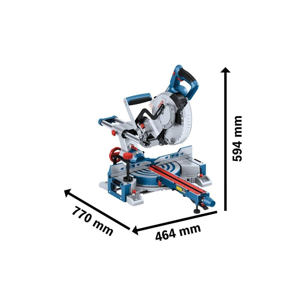 Bosch GCM 18V-216 D Professional BITURBO Mitre Saw 18V Bare Unit-BSH601B51000
