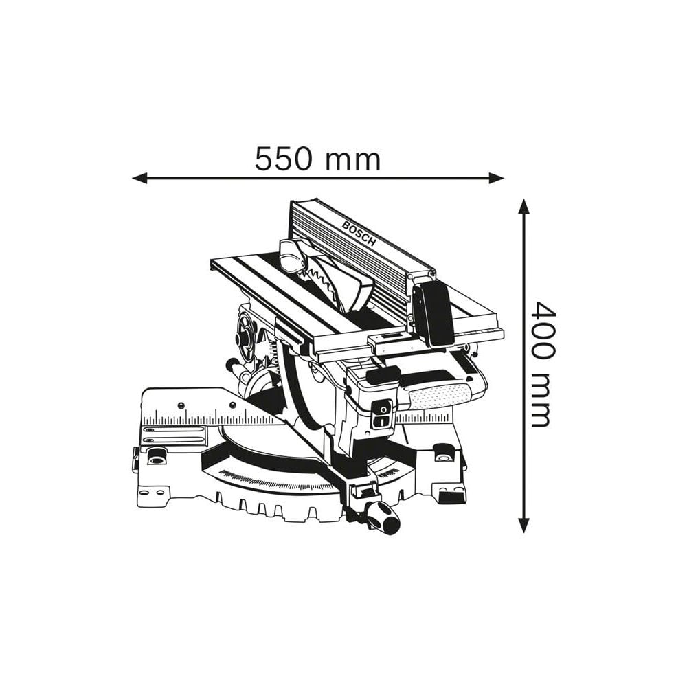 Bosch GTM 12 JL Professional Combination Saw 1800W 240V-BSH601B15071
