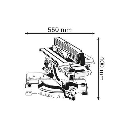 Bosch GTM 12 JL Professional Combination Saw 1800W 240V-BSH601B15071