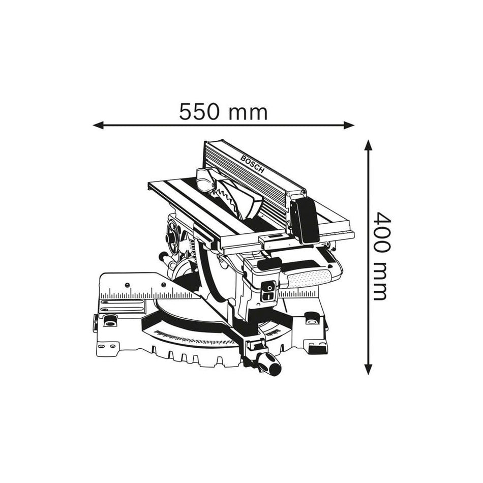 Bosch GTM 12 JL Professional Combination Saw 1800W 240V-BSH601B15071