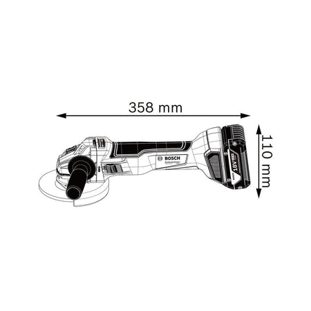 Bosch GWS 18V-10 Professional Angle Grinder 125mm 18V Bare Unit-BSH6019J4002