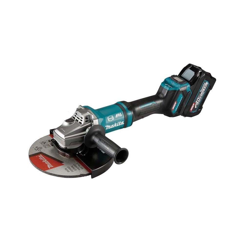 Makita GA038GT205 XGT 40Vmax BL Angle Grinder 230mm 40V 2 x 5.0Ah Li-ion-MAKGA038GT20
